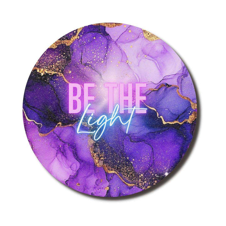Be The Light — SoulScript Circle Mouse Pad