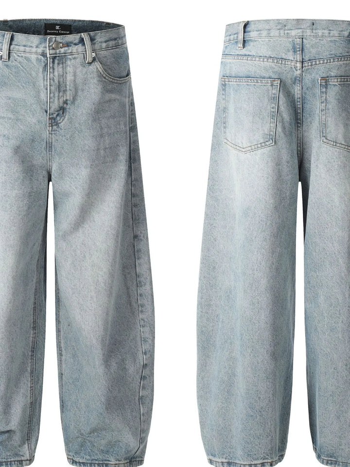 Men's Washed Relaxed Fit Baggy Jeans
