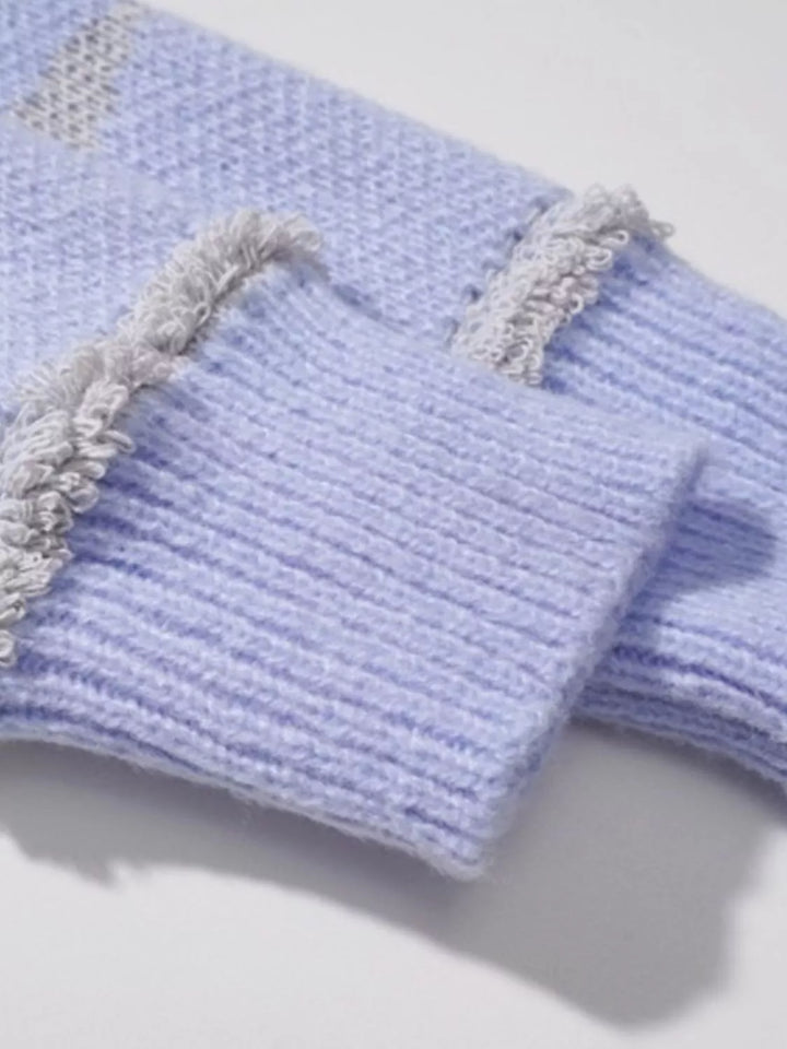 Men's Star Pattern Knitted Sweater