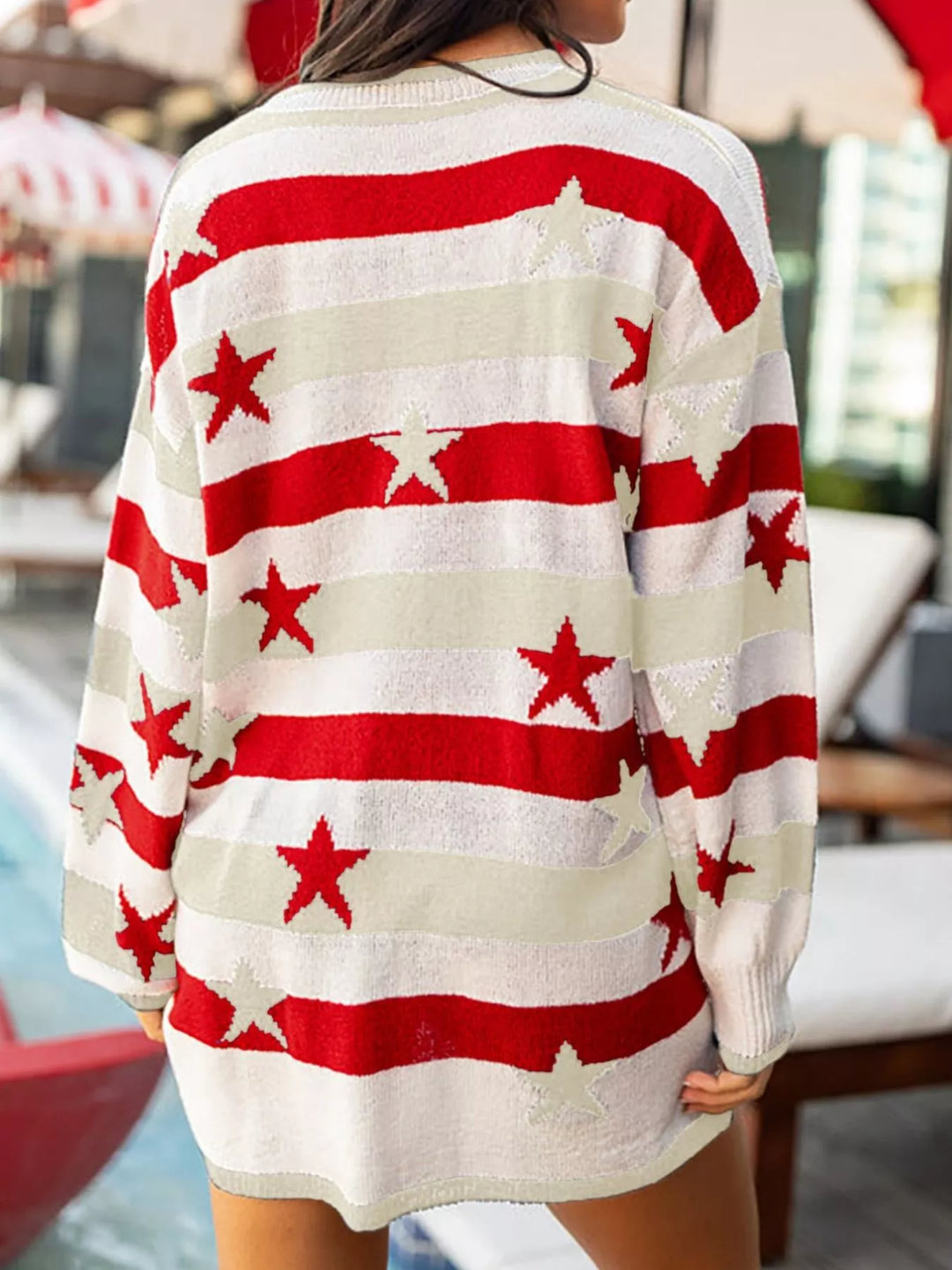 Stars and Stripes Long Sleeve Sweater