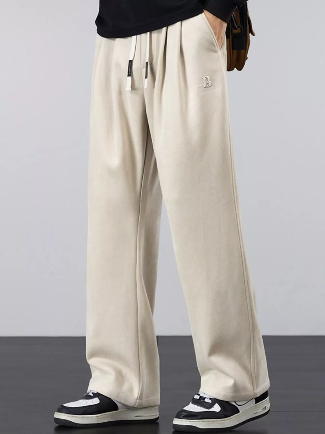 Men's Plus Size Casual Loose-Fit Drawstring Pants