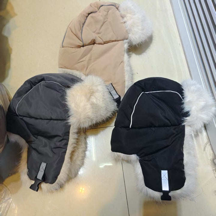 Men's Thickened Long-pile Lei Feng Hat For Skiing And Warmth