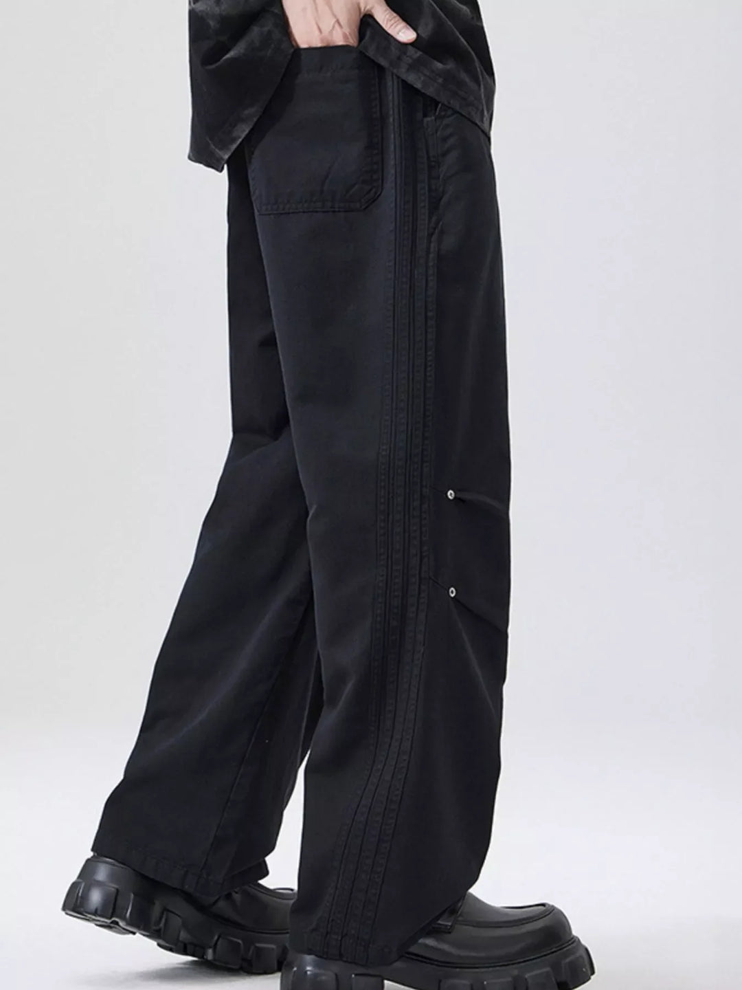 Men's Full Size Wide Leg Drawstring Pants Plus Size