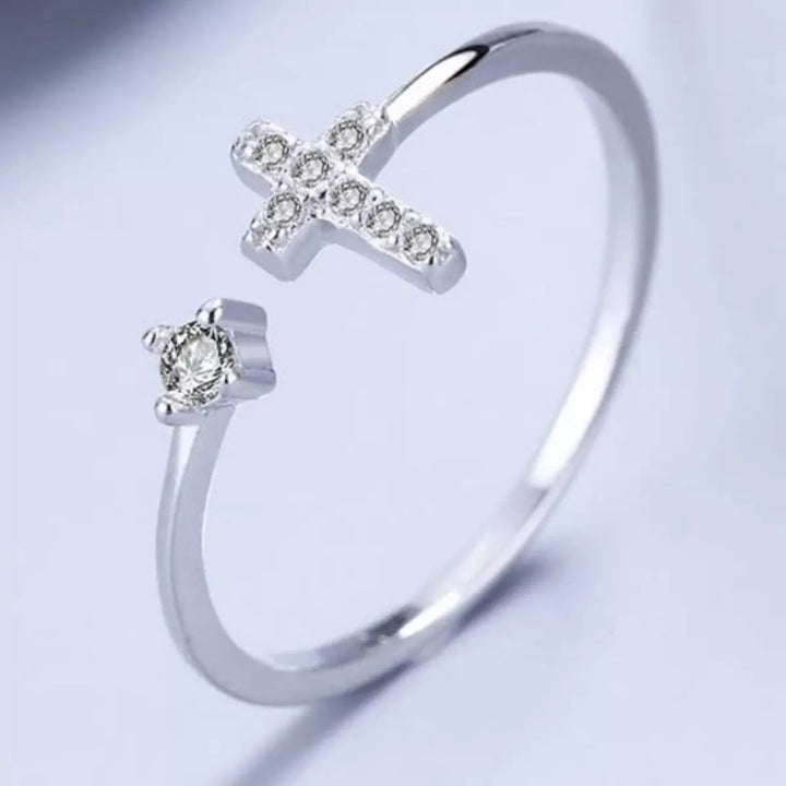 Adjustable Open Cross Ring