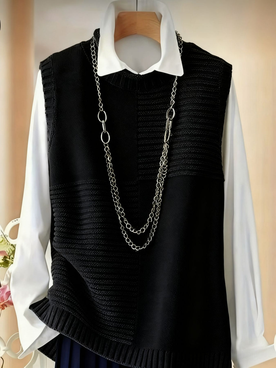 Womens Elegant Sleeveless Knitted Vest Top