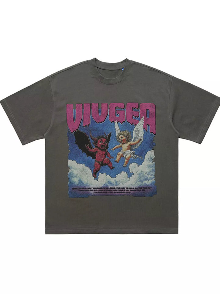 Men's Graphic Round Neck Short Sleeve T-Shirt