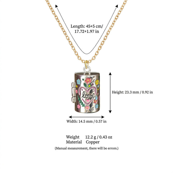 Openable Cylindrical Necklace For Women