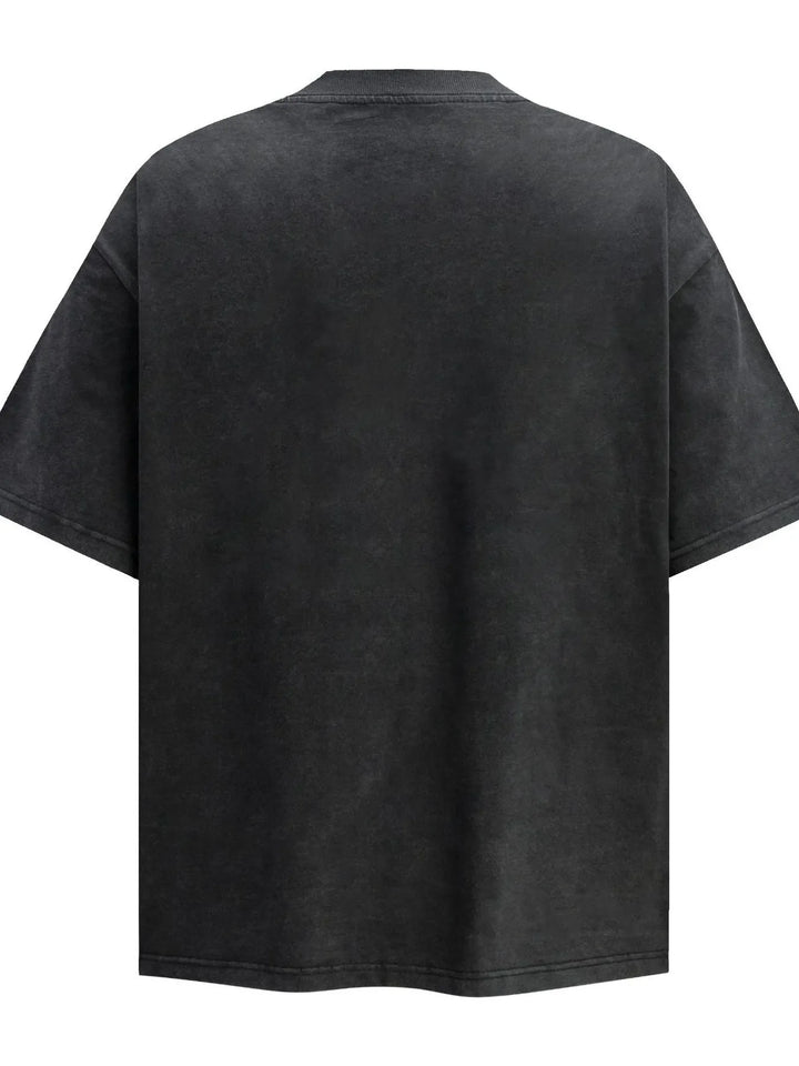 Men's Letter Round Neck Short Sleeve T-Shirt