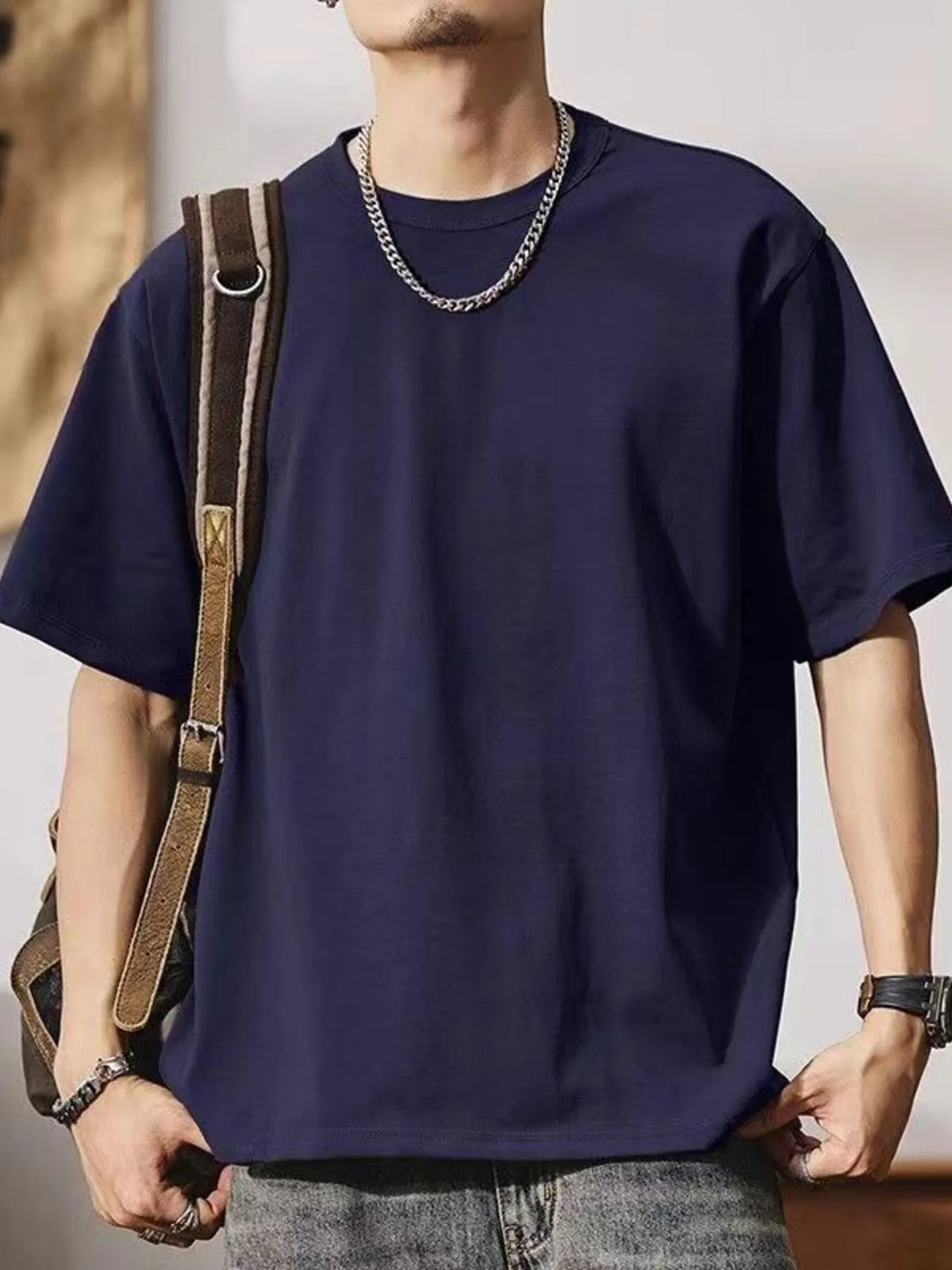 Men's Round Neck Short Sleeve T-Shirt