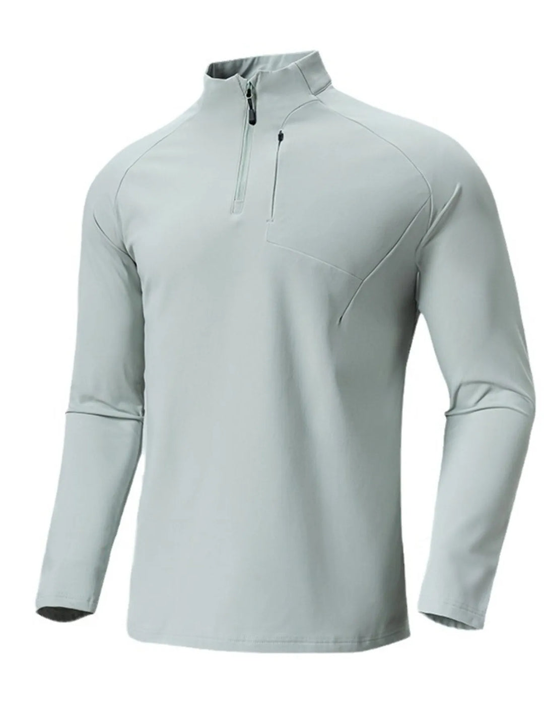 Men's Plus Size Quarter Zip Long Sleeve top