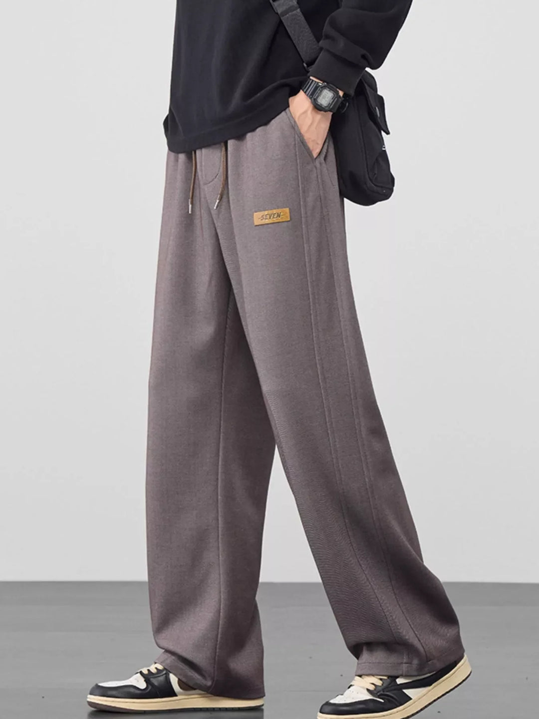 Men's Plus Size Casual Loose Fit Drawstring Pants