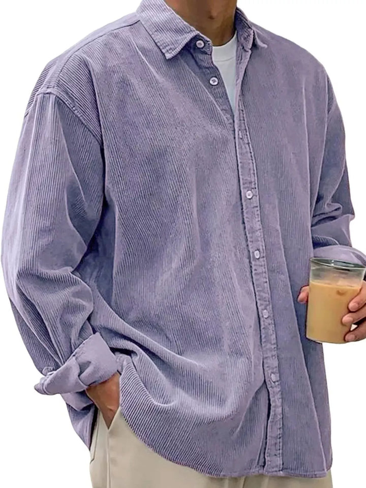 Men's Full Size Button Up Long Sleeve Shirt Plus Size