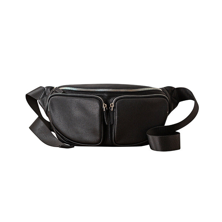 Leather Crossbody Bag Motorcycle Bag Sports Mens Bag