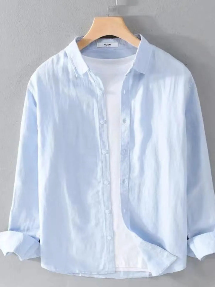 Men's Full Size Button Up Long Sleeve Shirt Plus Size