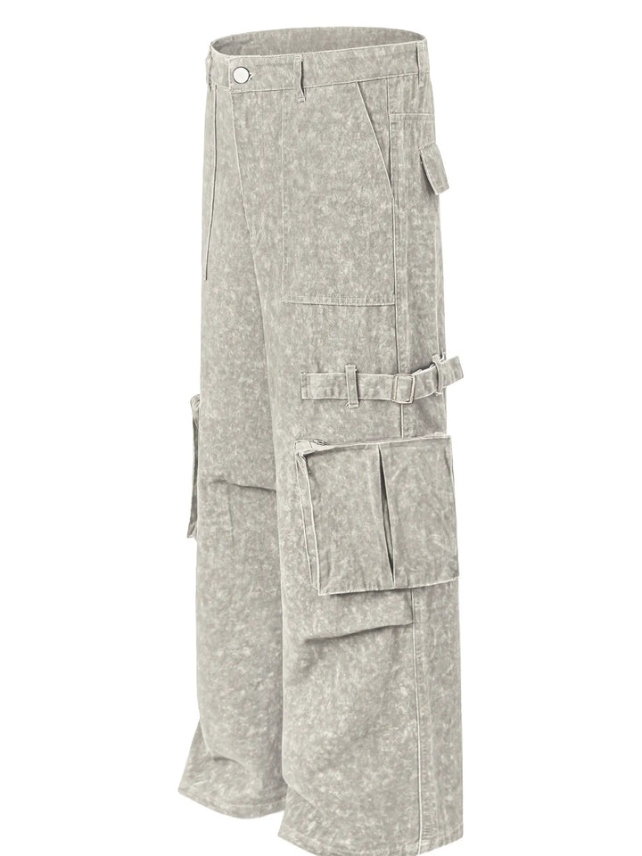 Men's Wide Leg Cargo Jeans