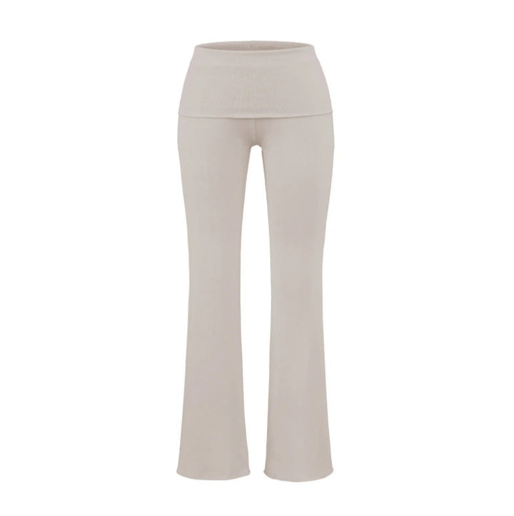 Low-rise Flared Jeans With A Turned-up Hem For A Slimming Look, Womens