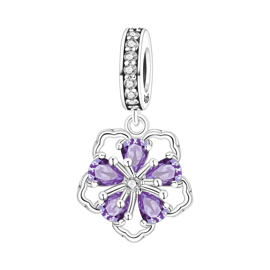 Lily Of The Valley Iris And Spinning Flower DIY Bracelet Pendant Accessories