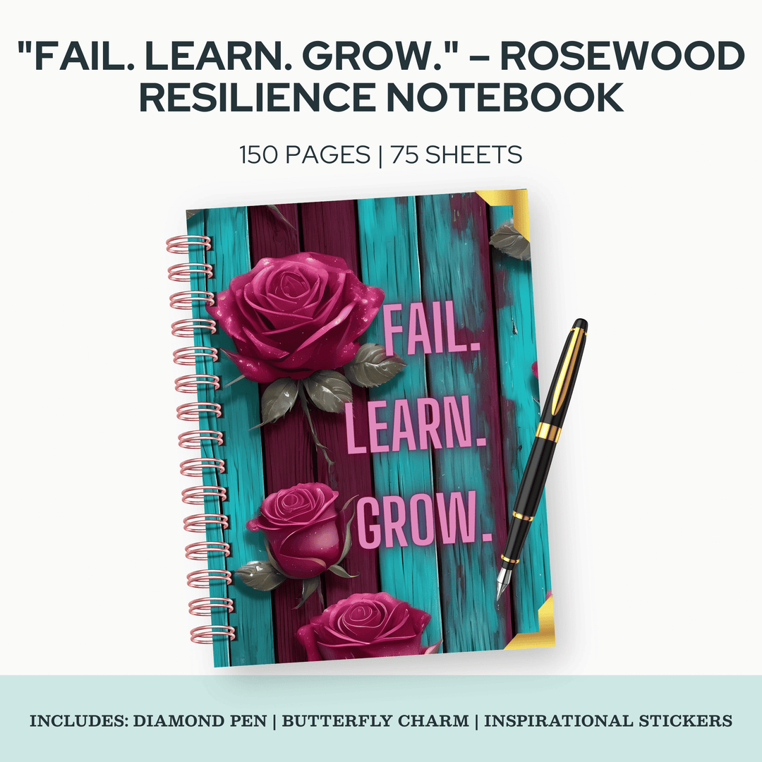 Fail. Learn. Grow. Notebook - 8x10"