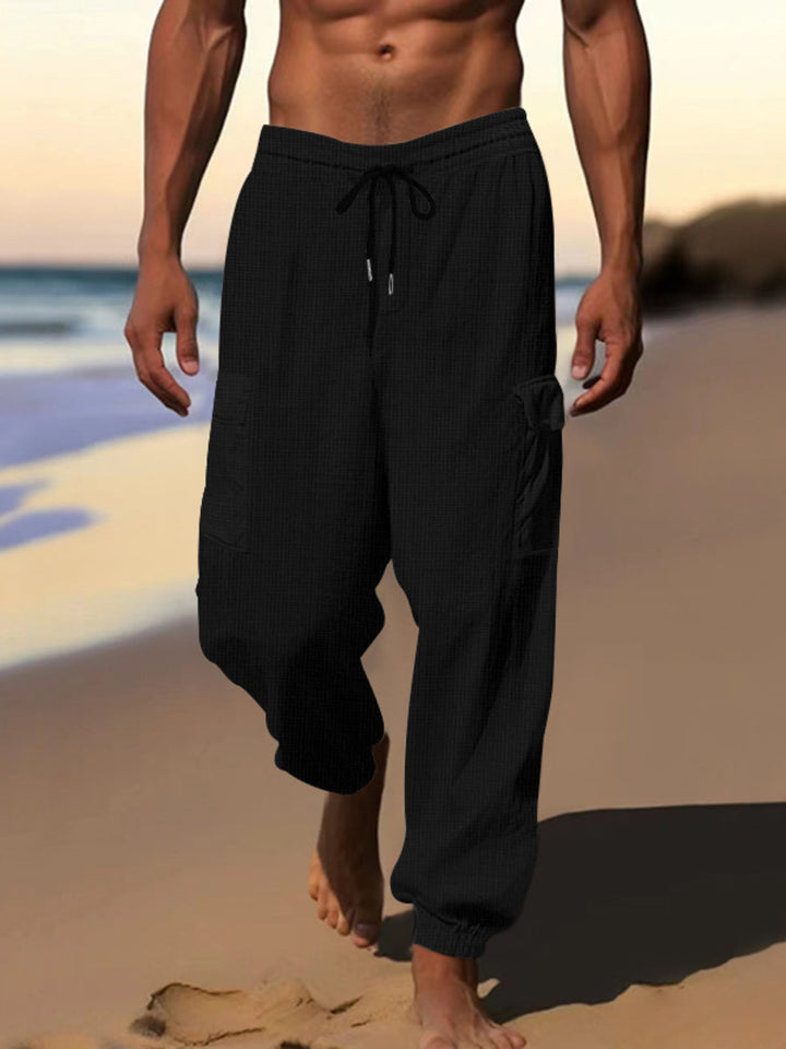 Men's Full Size Drawstring Joggers with Pockets Plus Size