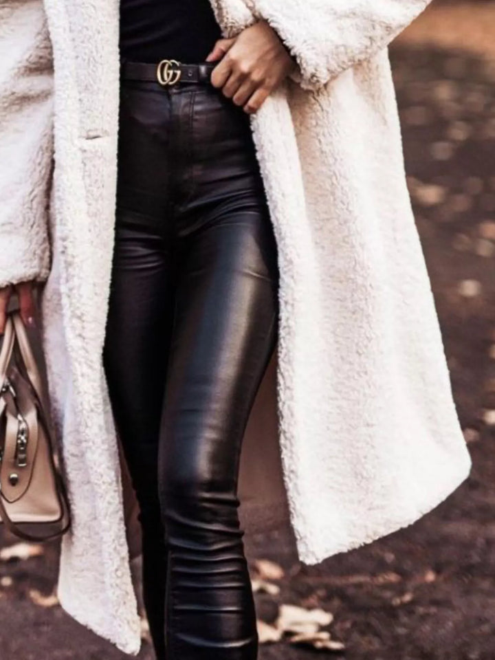 Teddy Bear Hooded Longline Outerwear