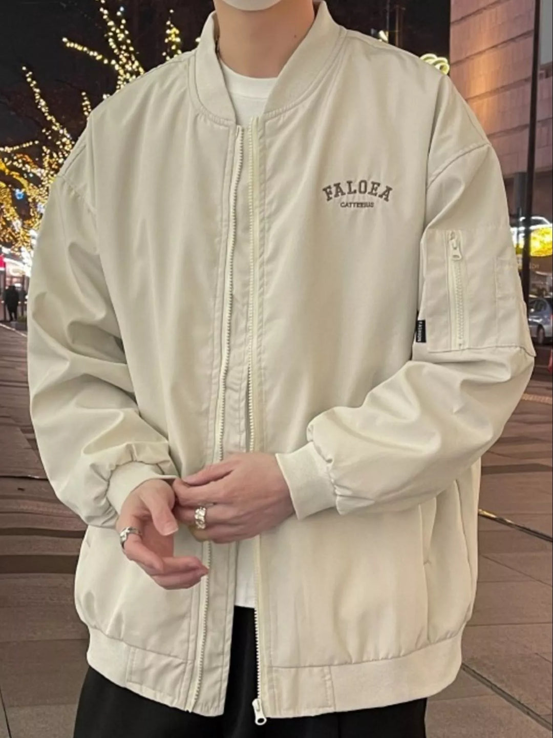 Men's Plus Size Casual Lightweight Zip Up Jacket