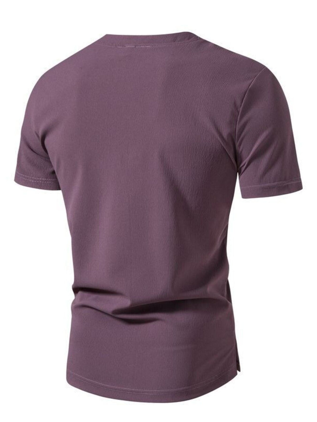 Men's Plus Size Casual Button Henley T-Shirt