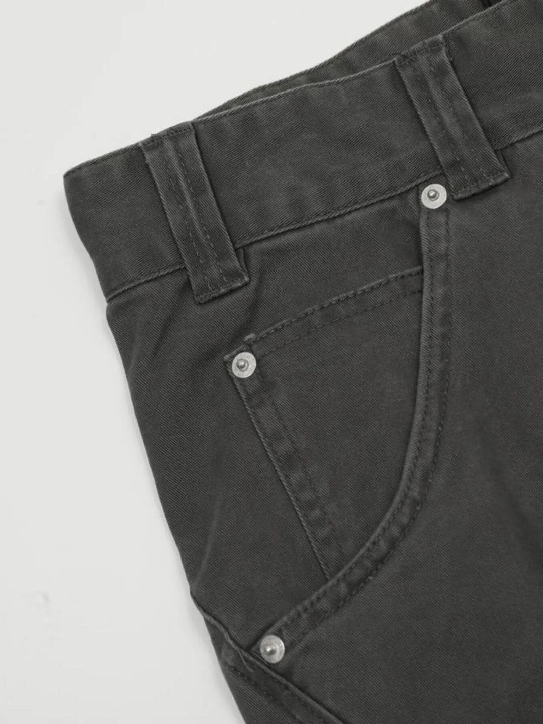 Men's Washed High Waist Flare Pants