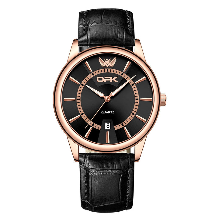 Single-calendar Waterproof Quartz Mens Watch