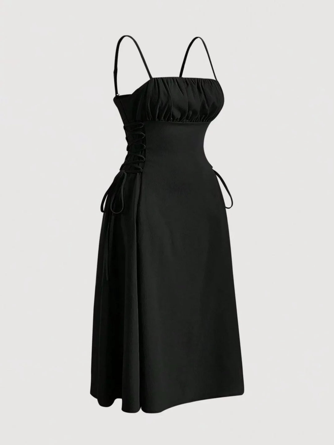 Lace-Up Side A-Line Cami Dress