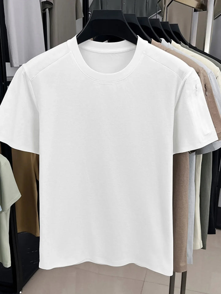 Men's Plus Size Round Neck Short Sleeve T-Shirt