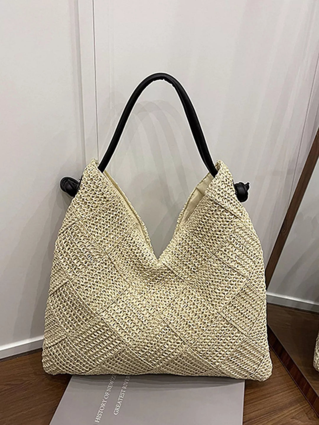 Woven Straw Shoulder Bag