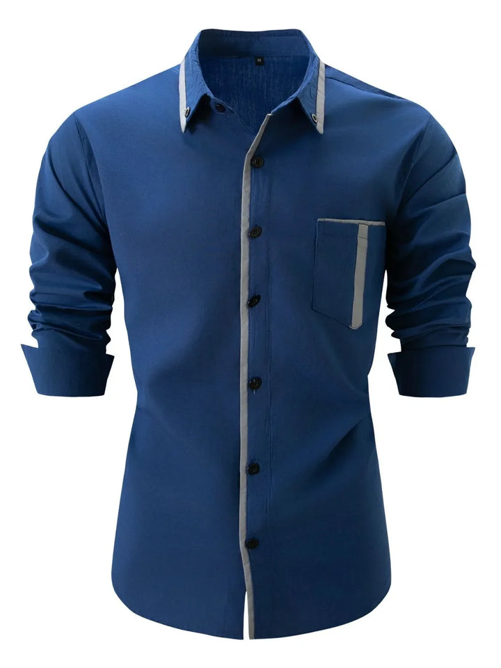 Men's Full Size Button Up Long Sleeve Shirt Plus Size