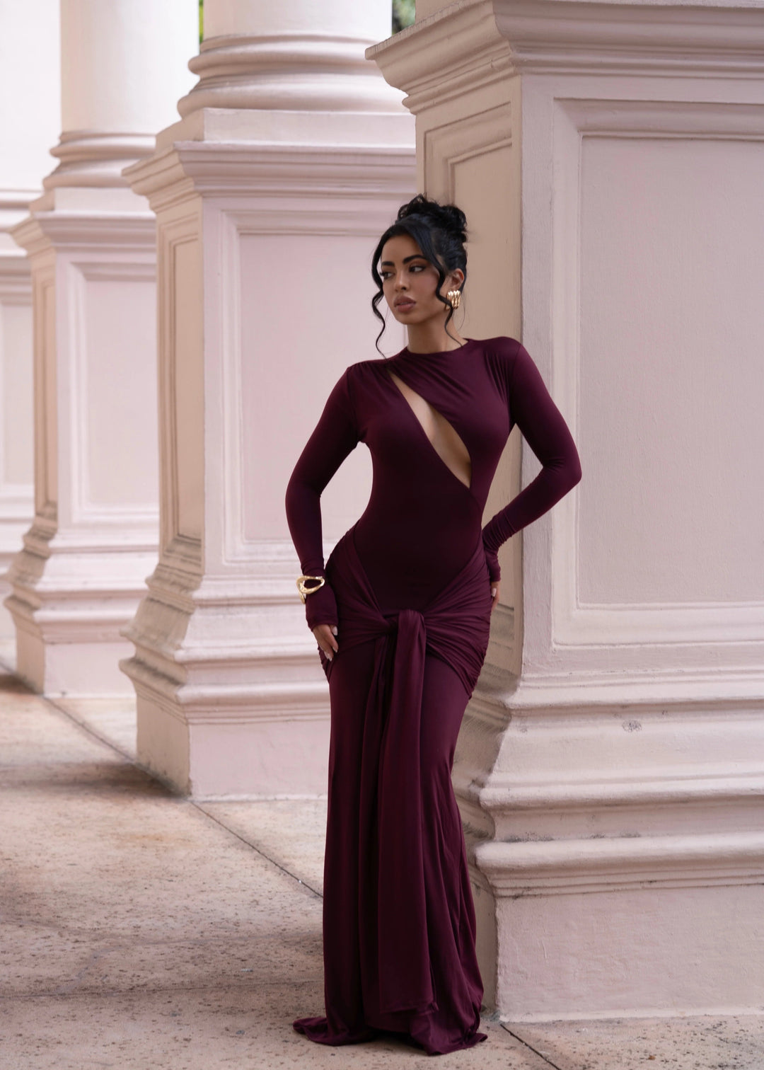 Since I've Met You Maxi Dress- Burgundy