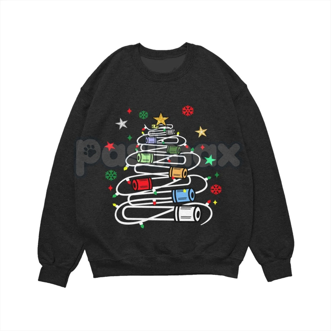 Funny Phlebotomy Christmas T-Shirt – Blood Draw Humor Holiday Graphic Tee, Sweatshirt & Hoodie