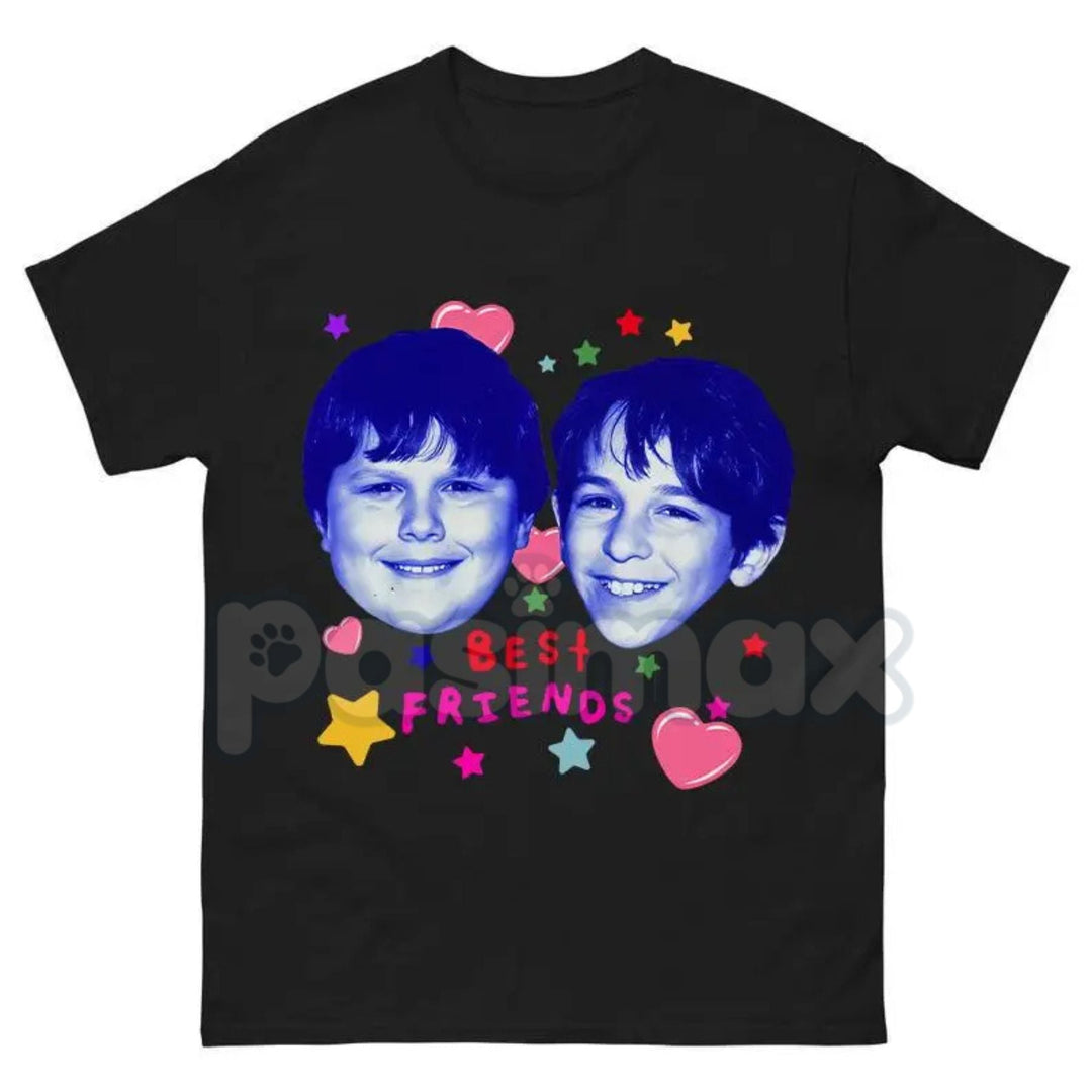 Best Friends - Greg and Rowley - Diary of a Wimpy Kid - Meme Shirt - Nostalgic Book Fan Tee, Funny Middle Grade Humor Apparel, Unisex Menswear Gift