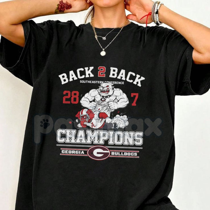 SEC Championship 2025 Go Dawgs Shirt - Georgia Bulldogs Football Victory Tee, Official SEC Champions Fan Apparel, UGA Game Day Gear