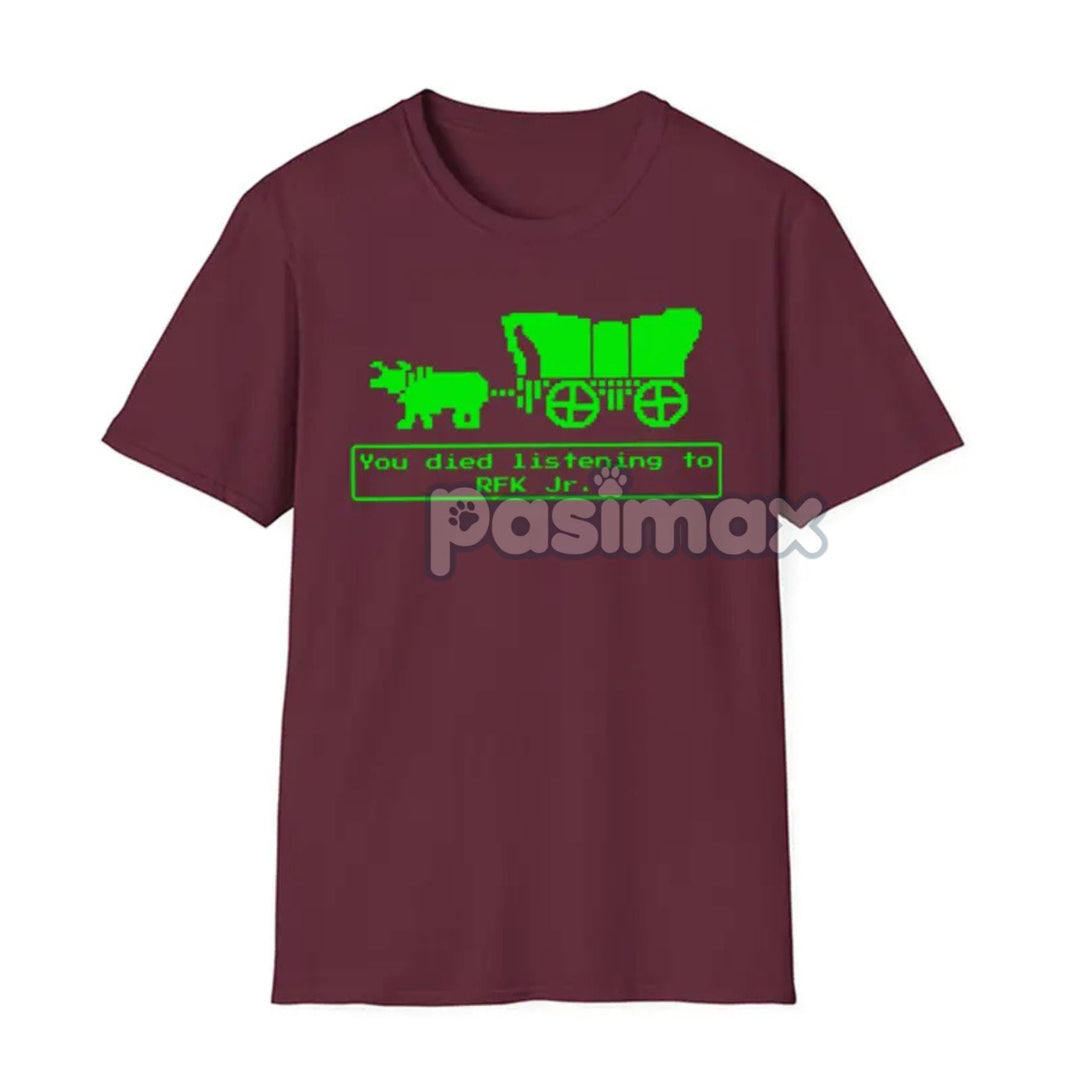 Jr Oregon Trail T-Shirt - Anti-Trump Political Humor Tee, Funny Vintage Game Parody