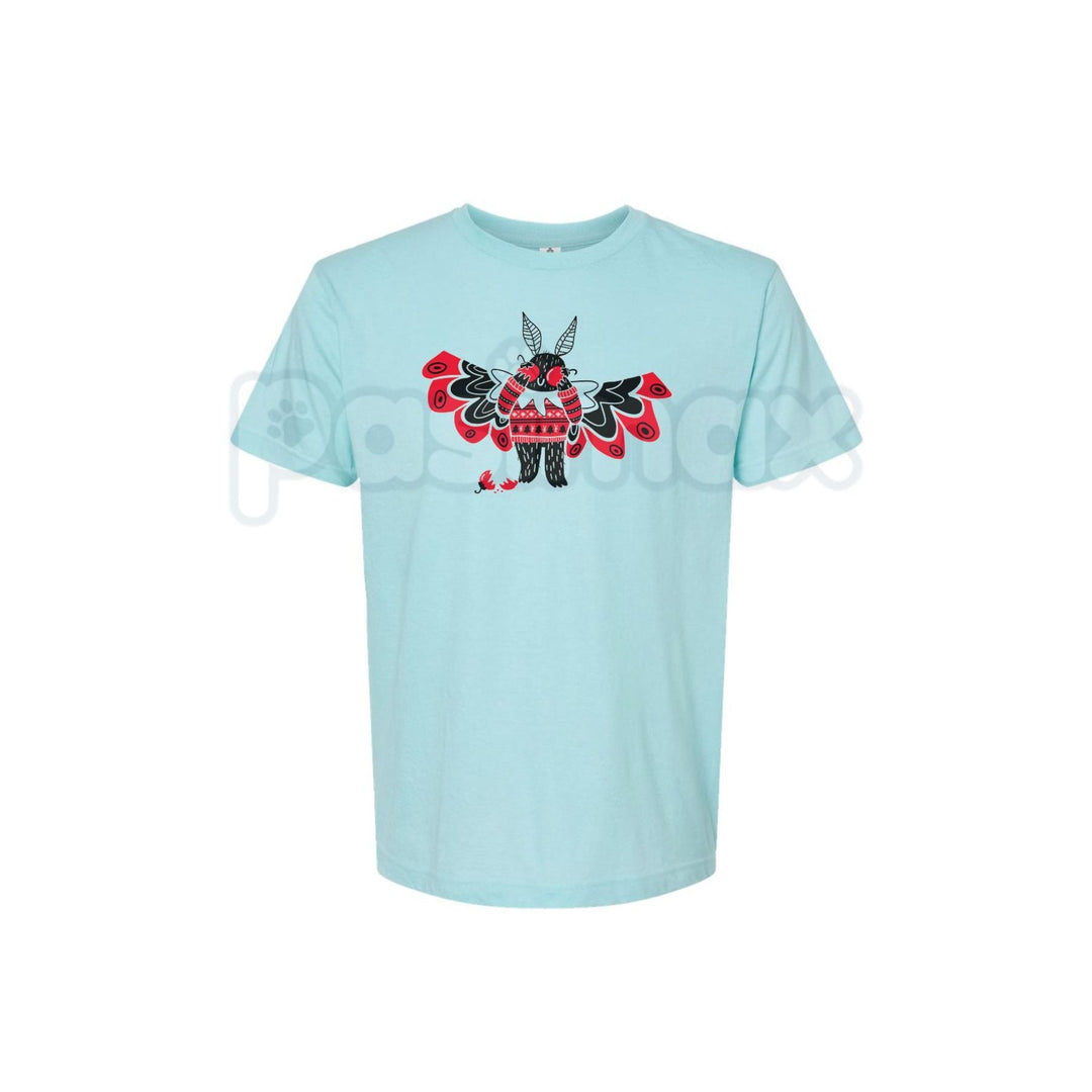 Christmas Mothman T-Shirt - Festive Cryptid Holiday Tee, Point Pleasant Xmas Apparel, Unique Goth Christmas Gift
