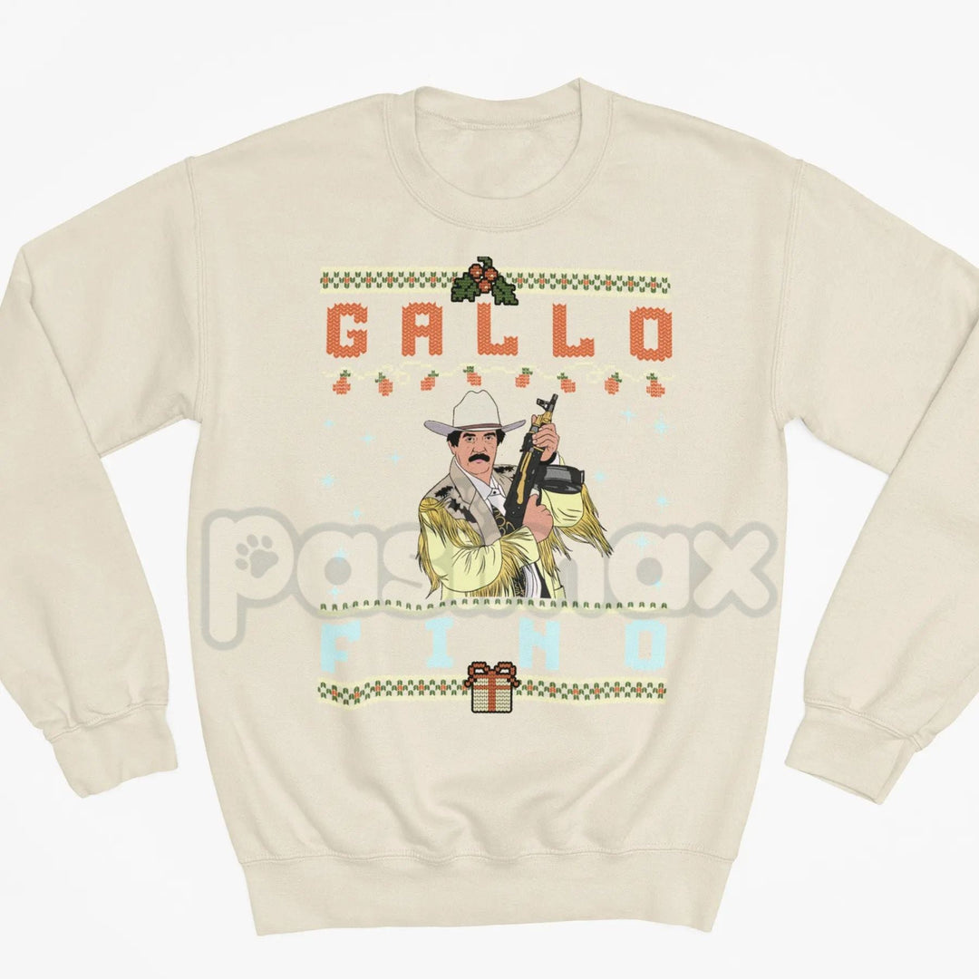 "Gallo Fino" Sweatshirt | Classy Fine Rooster Spanish Idiom Crewneck | Dapper Latino Statement Apparel