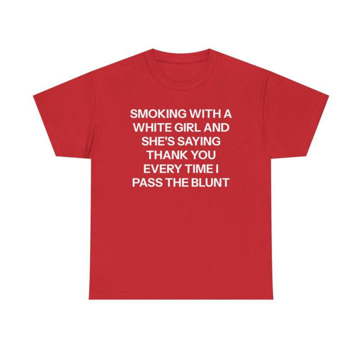 "She's Saying Thank You" T-Shirt - Funny Internet Meme Tee, Viral Humor Graphic Shirt