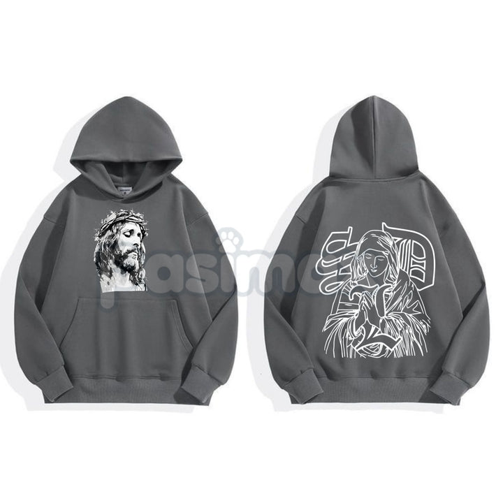 Jesus Hoodie – Faith-Based Christian Apparel, Religious Statement Pullover, Spiritual Worship Gear, Unisex