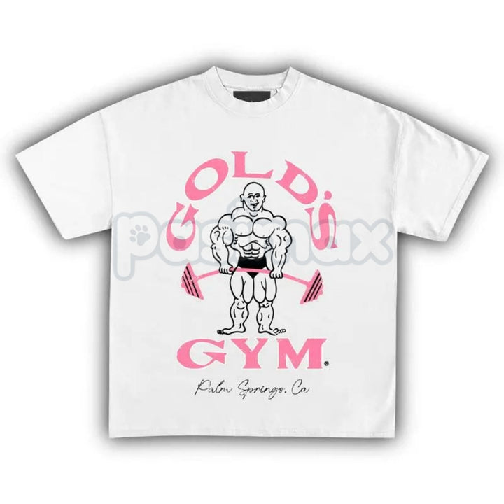 Vintage 90s Gold’s Gym Palm Springs T-Shirt - Gold's Gym California Graphic Tee, Old School Bodybuilding Unisex Shirt, Retro Palm Springs Muscle Fitness Apparel