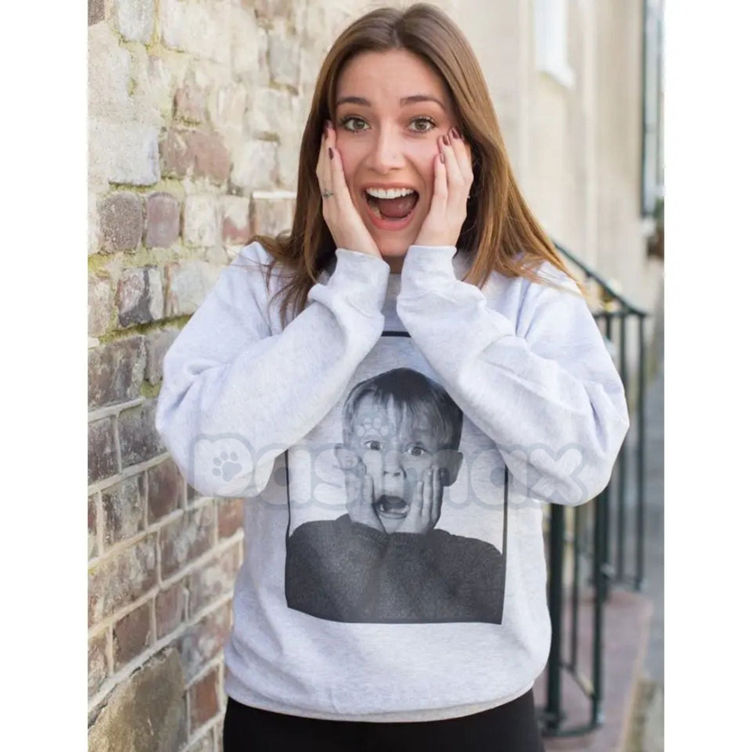 'Home Alone' Booby Trap Blueprint Sweatshirt | Minimalist Movie House Layout Jumper | Kevin's Defense Schematic Fan Gift