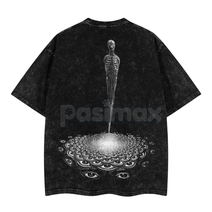 Tool Band 'Convex Spectre' Retro Unisex Acid Washed T-Shirt – Vintage Rock Band Graphic Tee