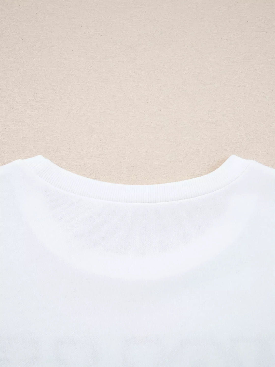 HOLLY JOLLY Embroidered Round Neck Sweatshirt