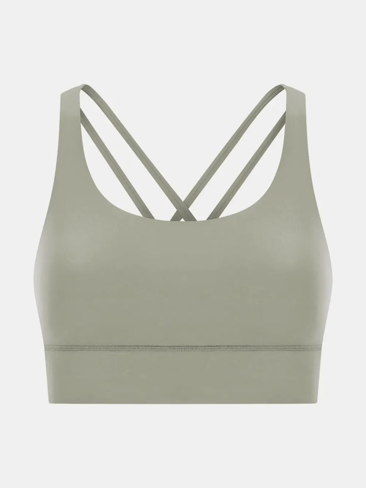 Millennia Crisscross Scoop Neck Active Tank