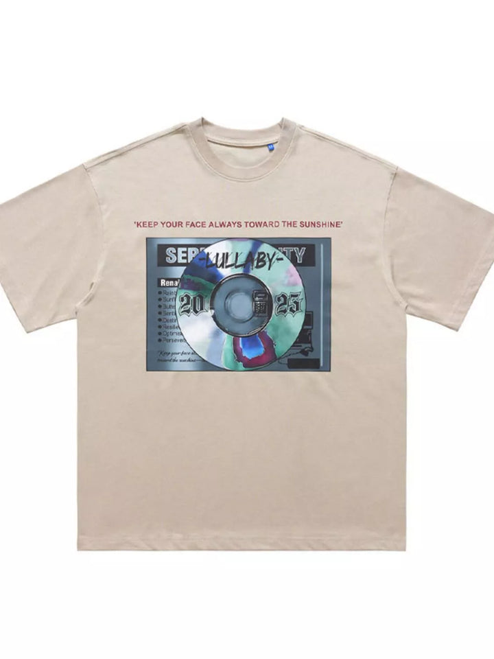 Men's Graphic Round Neck Short Sleeve T-Shirt