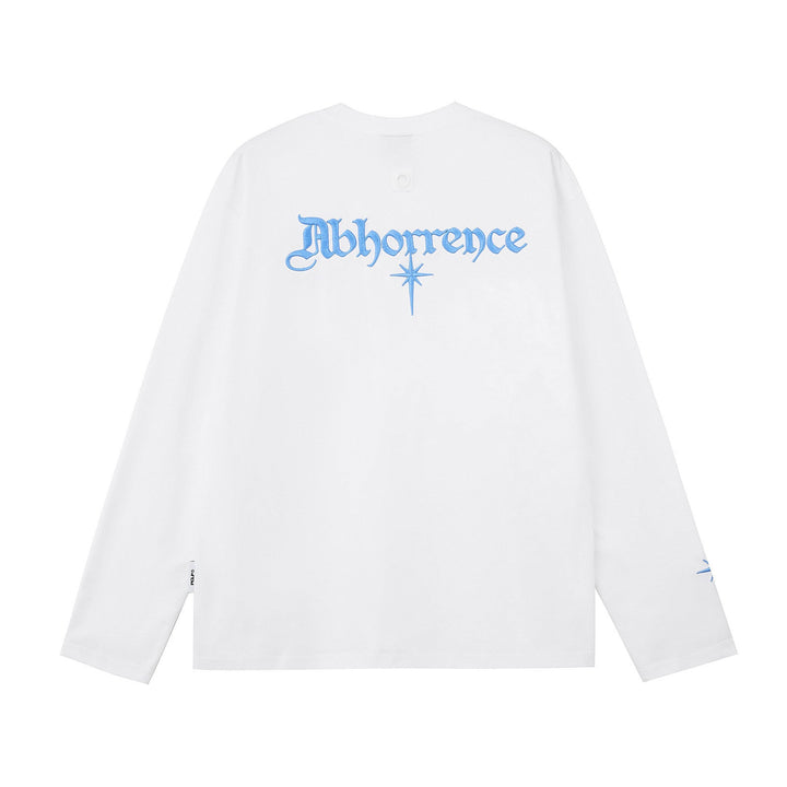 High-end Top American High-street Letter-embroidered Long-sleeve T-shirt For Men