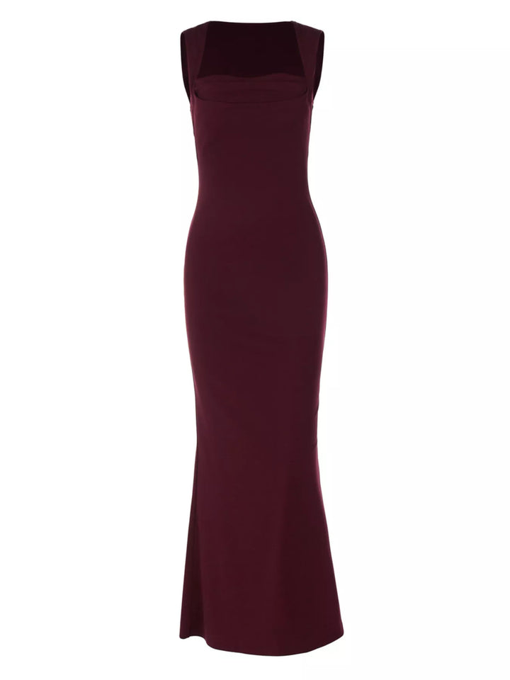 Square Neck Sleeveless Maxi Dress