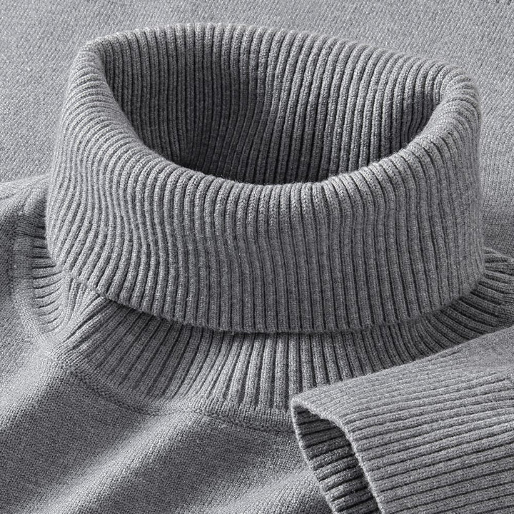 Mens Thermal Turtleneck Sweater For Layering Under Knitwear